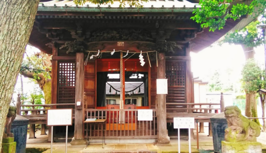 江戸後期の社殿（久が原　東部八幡神社）